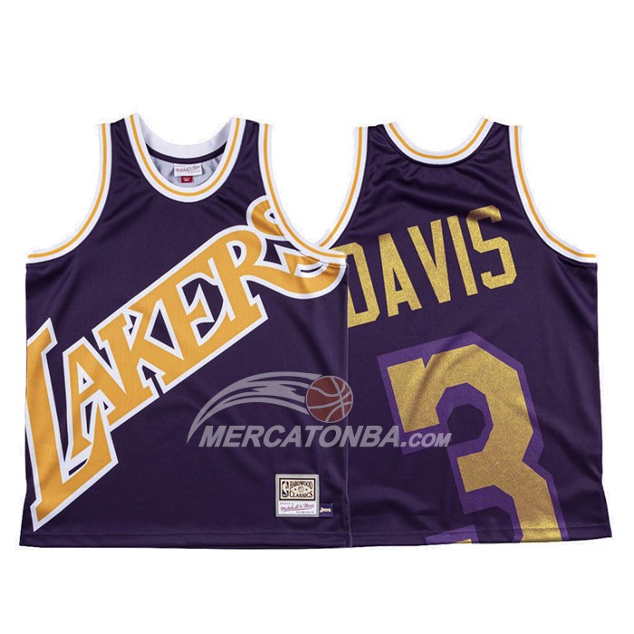 Maglia Los Angeles Lakers Anthony Davis Mitchell & Ness Big Face Viola